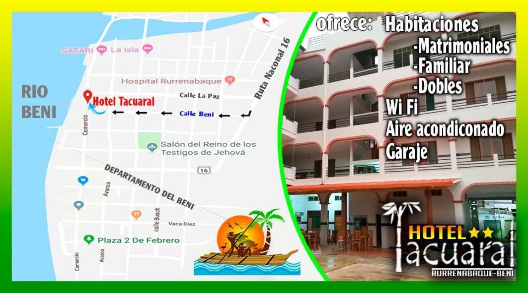 Hotel Tacuaral Rurrenabaque Eksteriør billede